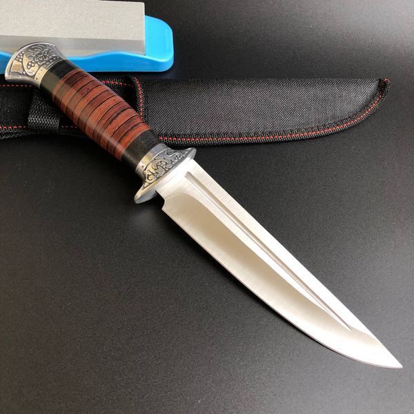 Мисливський ніж &laquo;Wolf Fang&raquo; зі сталі 65Х13 + точильний камінь 1537 фото